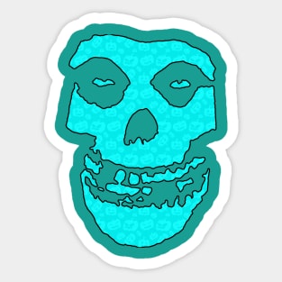 Crimson Ghost - Light Blue Halloween Pumpkins Sticker